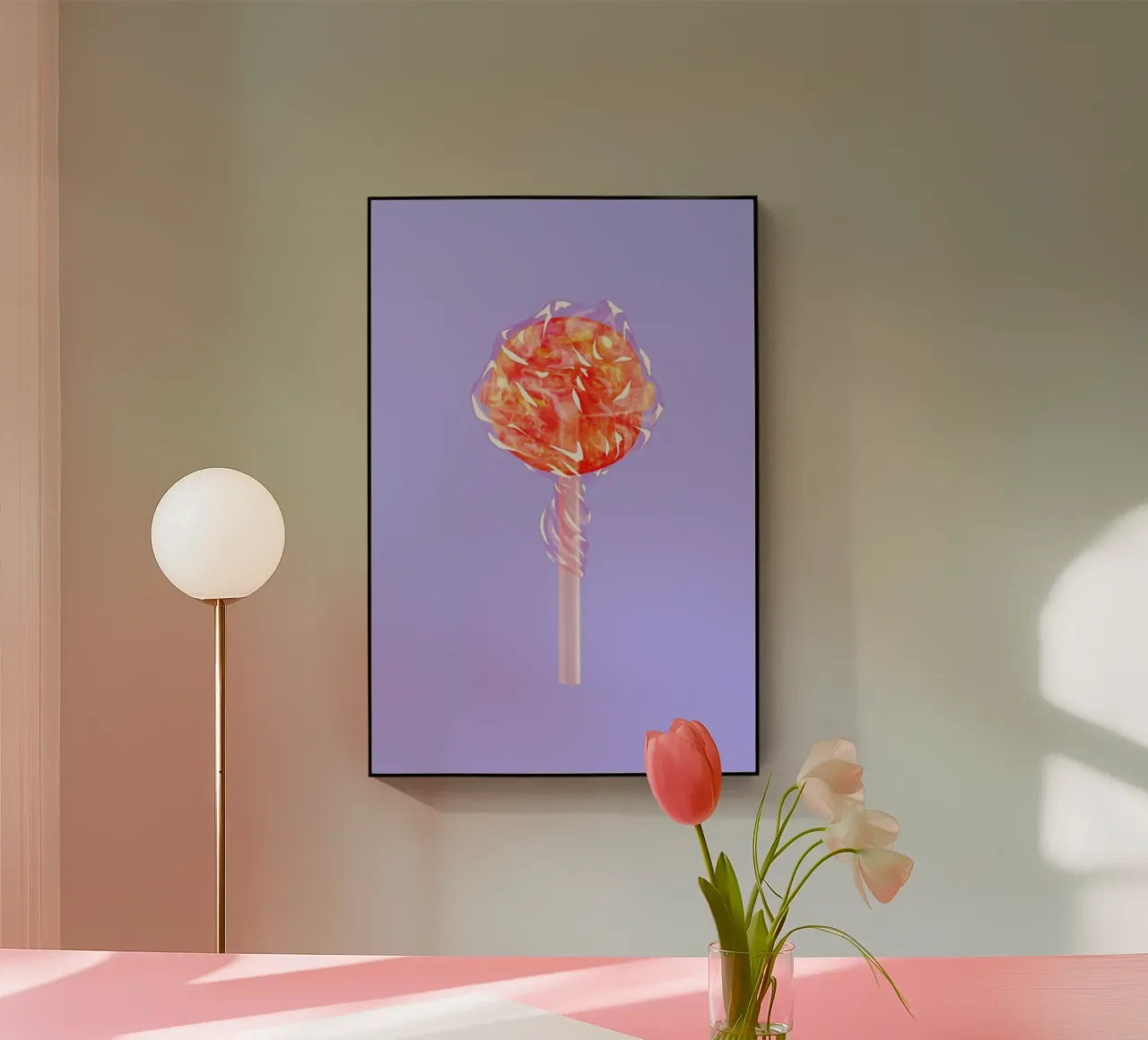 Sunshine Sucker plexiglass da Laura O'Connor