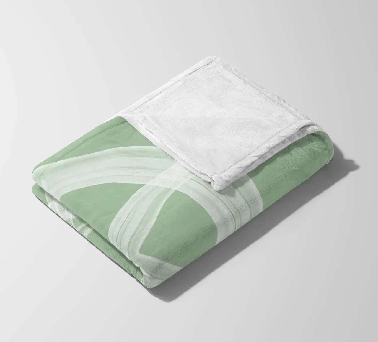 Minty Flow fleece blanket by Pictufy Sun & Spirit