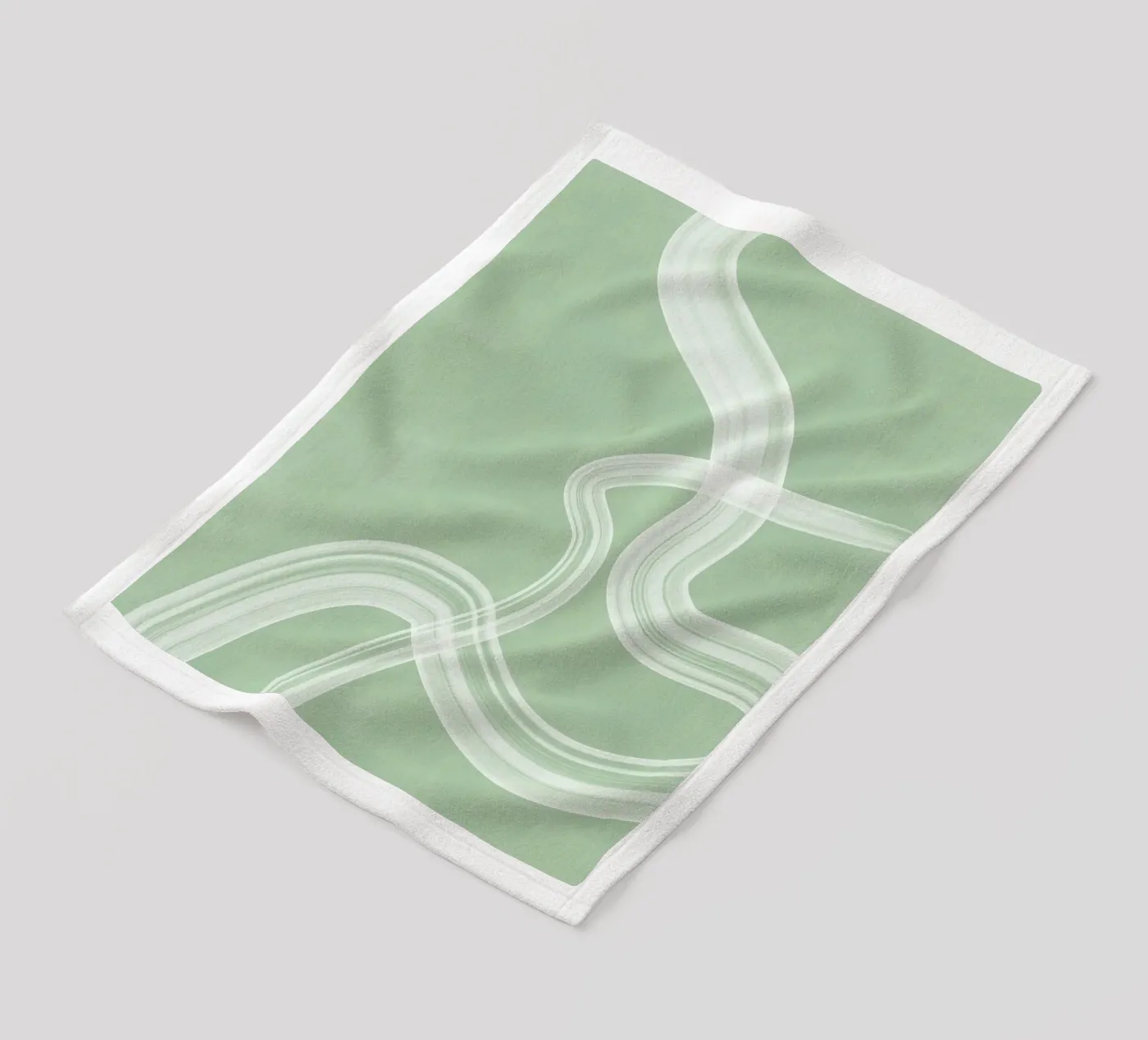 Minty Flow Fleecedecke von Pictufy Sun & Spirit