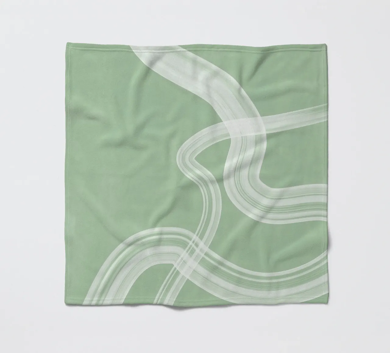 Minty Flow fleece blanket by Pictufy Sun & Spirit