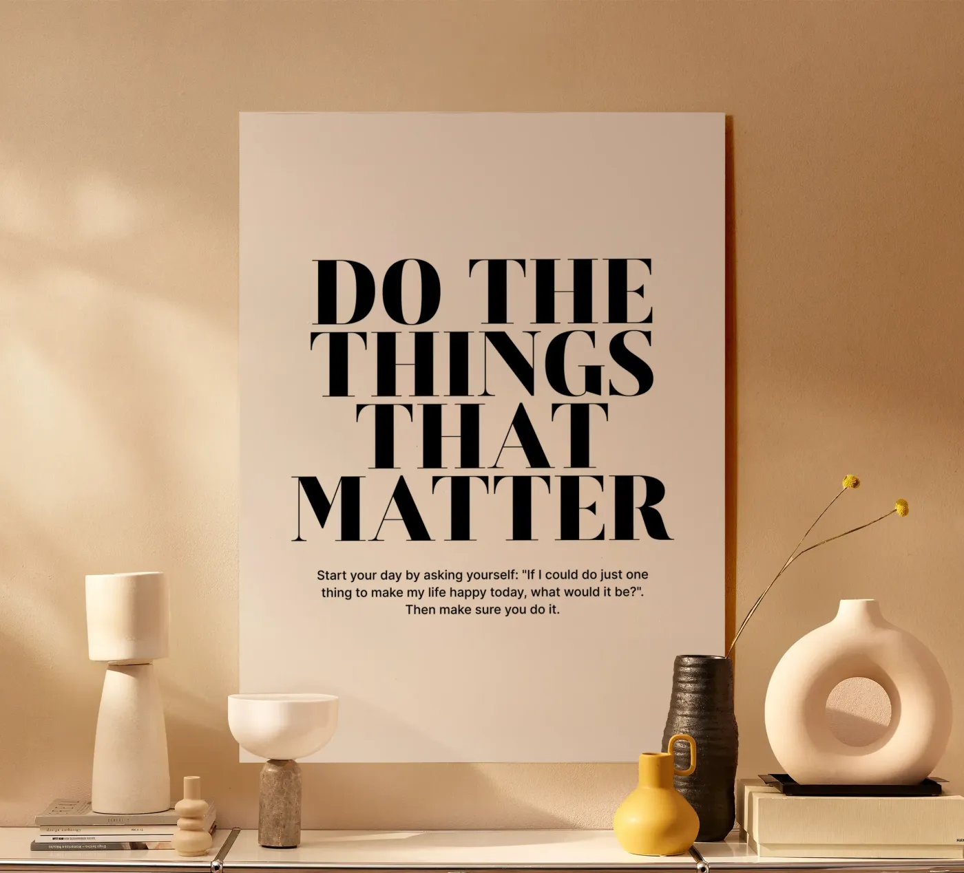 Do The Things That Matter plexiglas de Inspirify