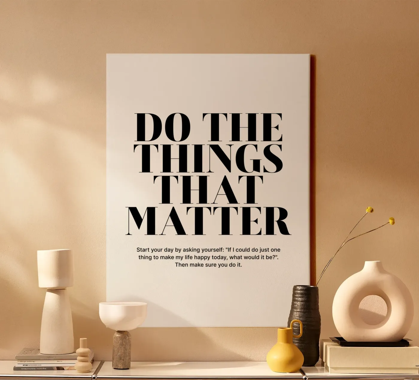 Do The Things That Matter canvas van Inspirify