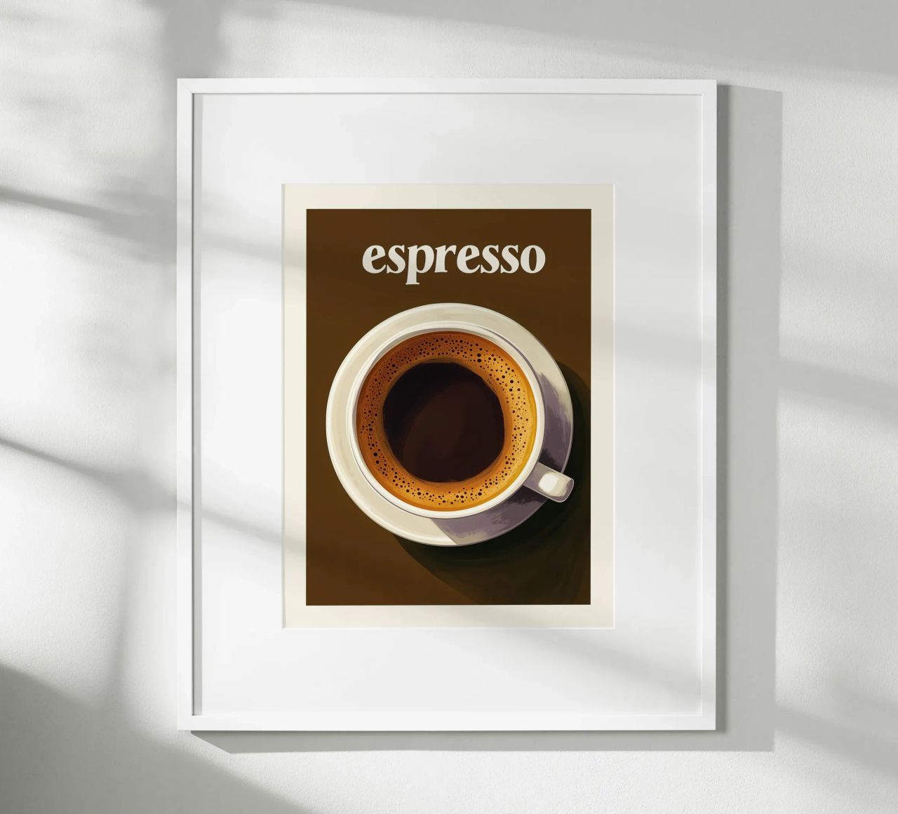 Espresso Kaffee Kunst Poster braun Poster von Spice & Style