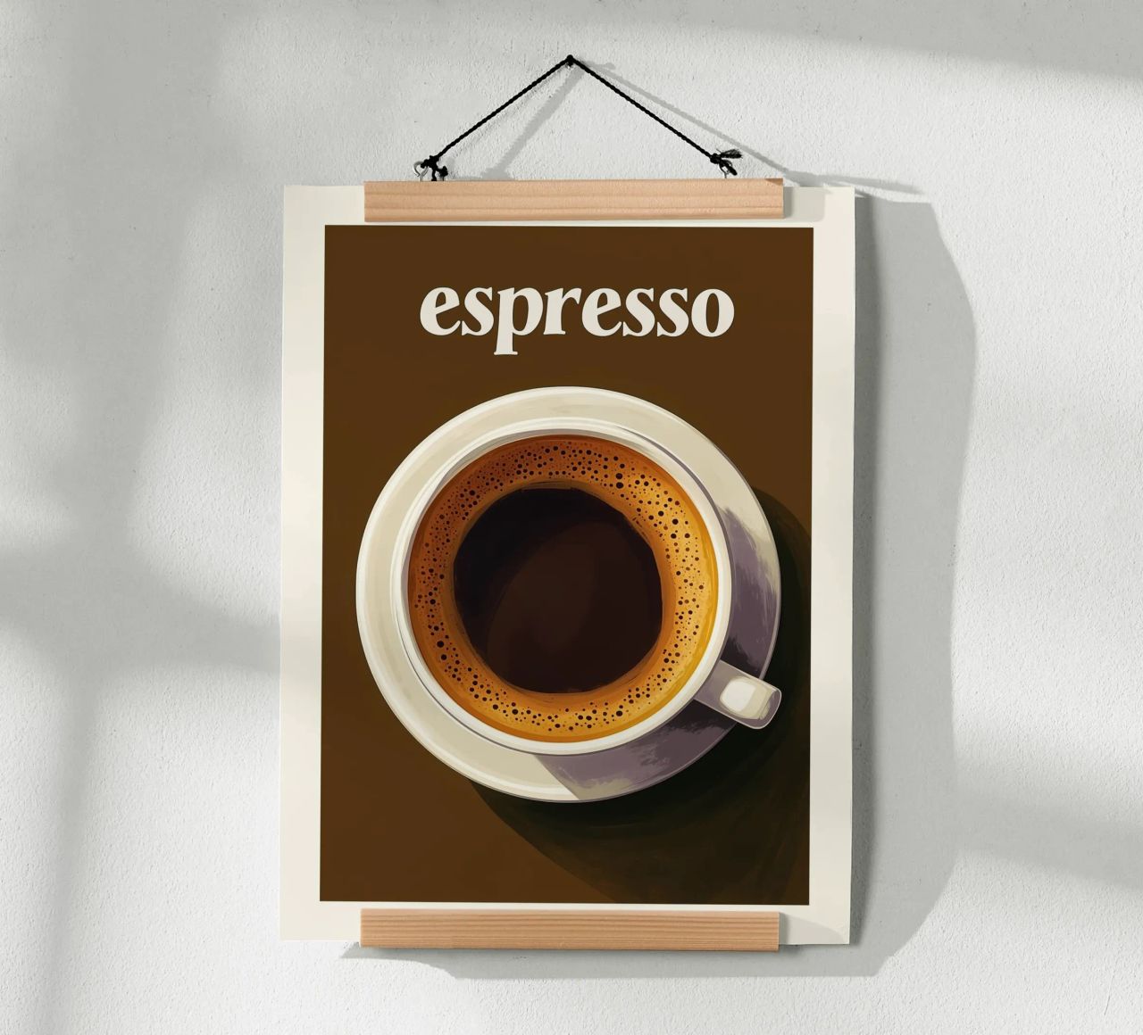 Espresso Kaffee Kunst Poster braun Poster von Spice & Style