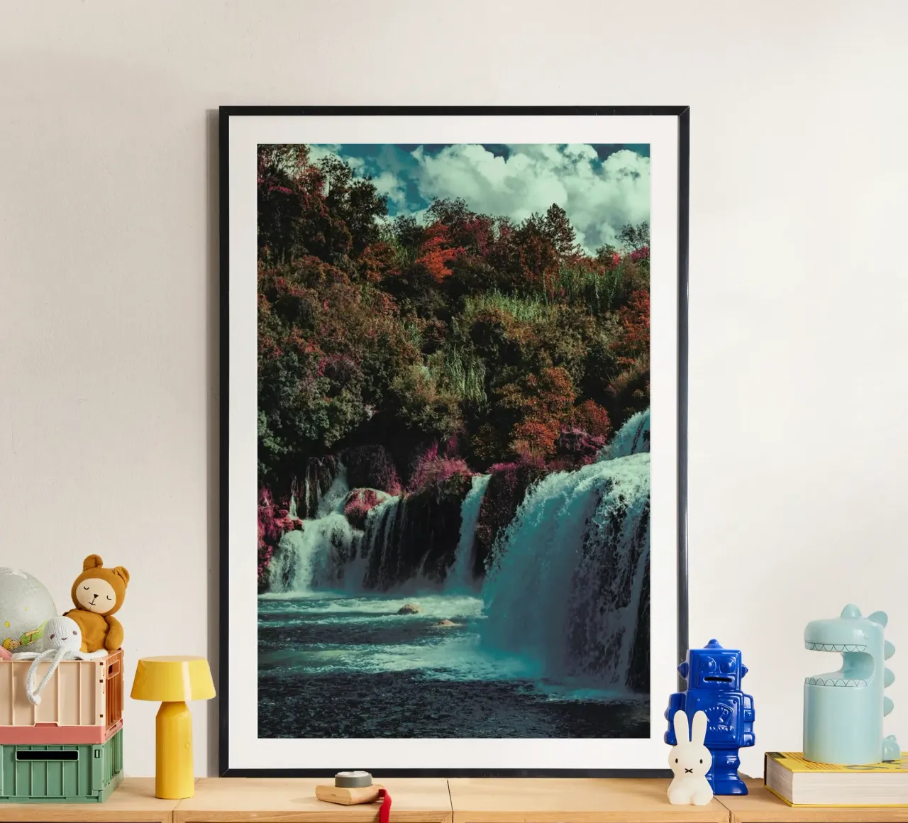 The Dye poster con telaio in alluminio da Pale Grain
