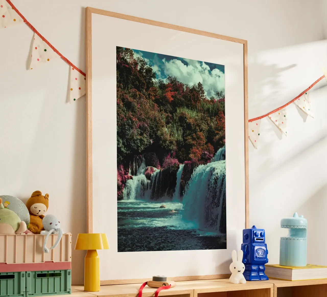 The Dye poster con telaio in alluminio da Pale Grain