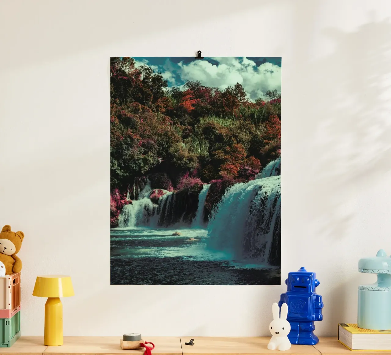 The Dye poster con telaio in alluminio da Pale Grain