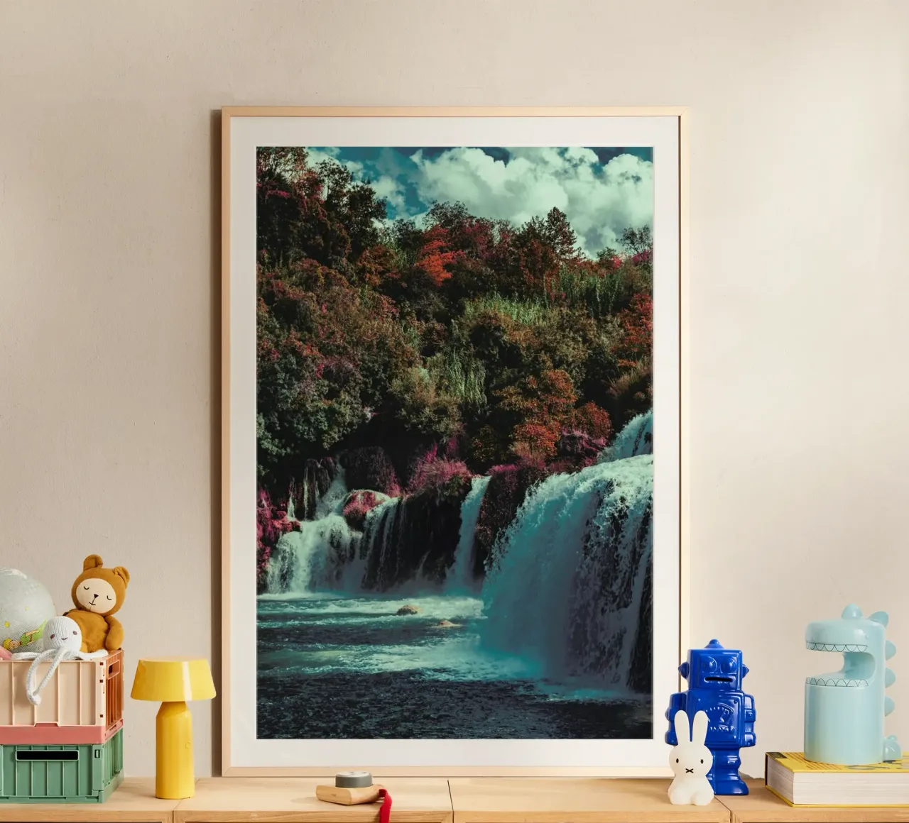 The Dye poster con telaio in alluminio da Pale Grain
