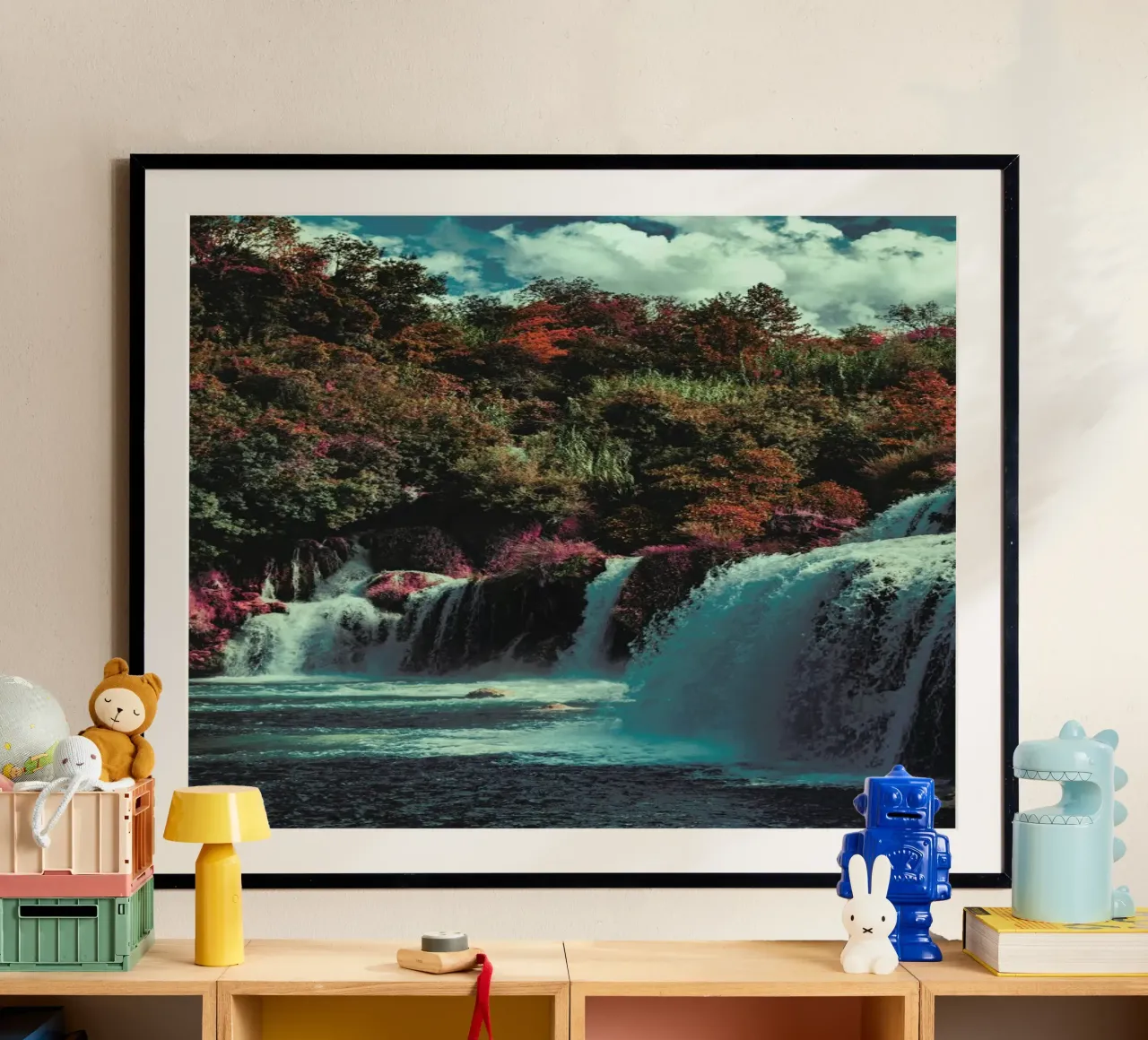 The Dye poster con telaio in alluminio da Pale Grain