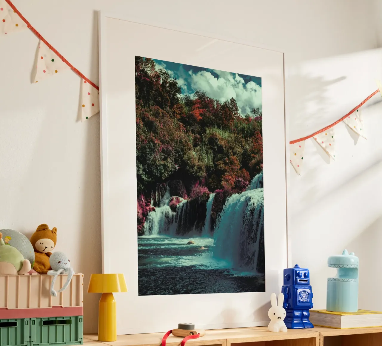 The Dye poster con telaio in alluminio da Pale Grain