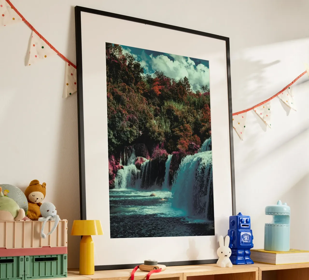 The Dye poster con telaio in alluminio da Pale Grain