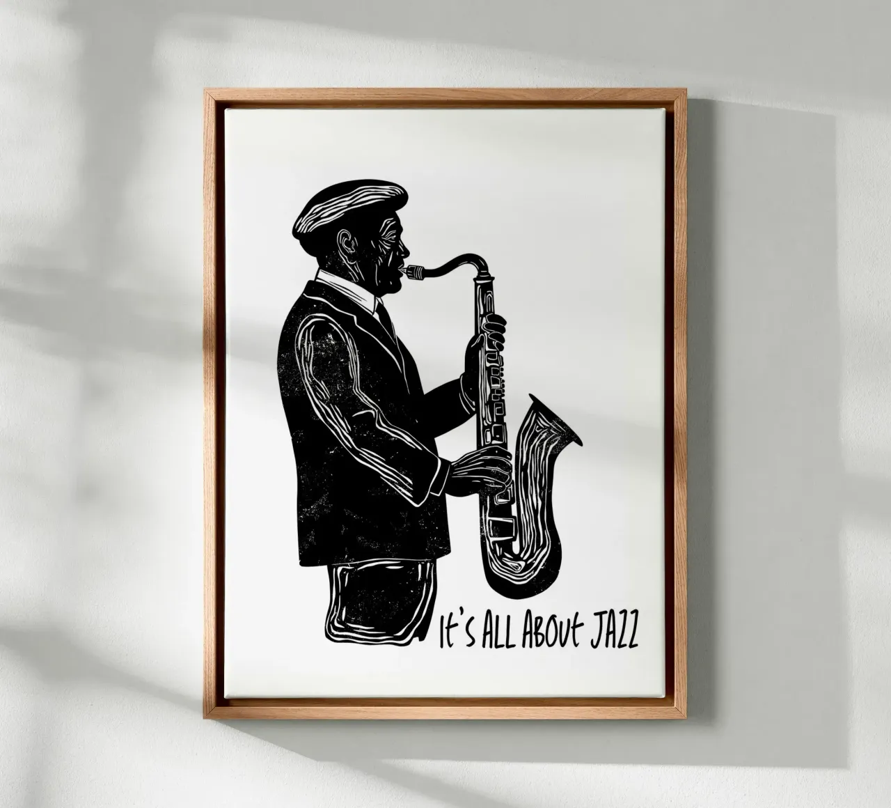 Soul of Jazz tela con Cornice a cassetta da Indigo Rain