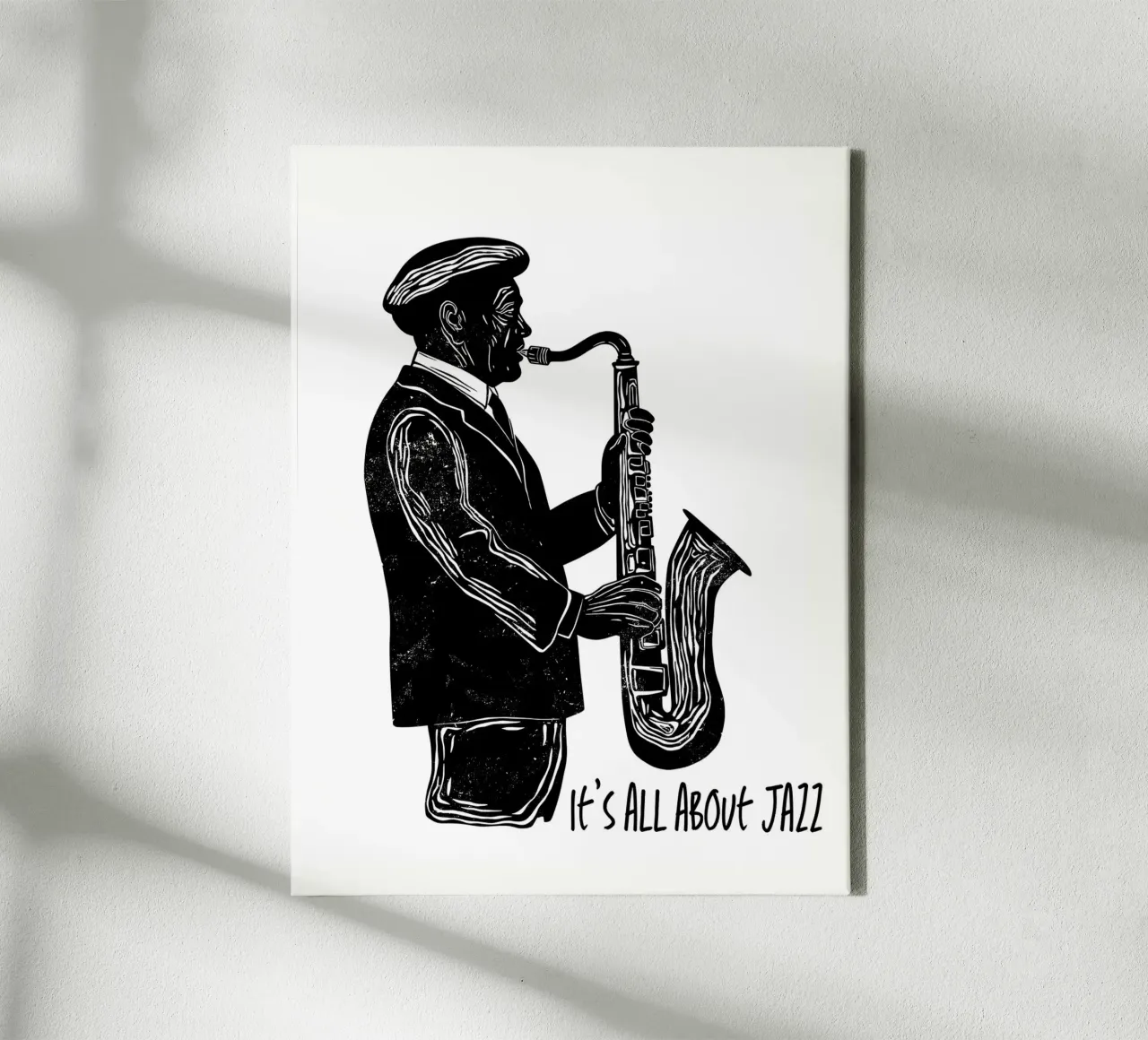 Soul of Jazz tela con Cornice a cassetta da Indigo Rain
