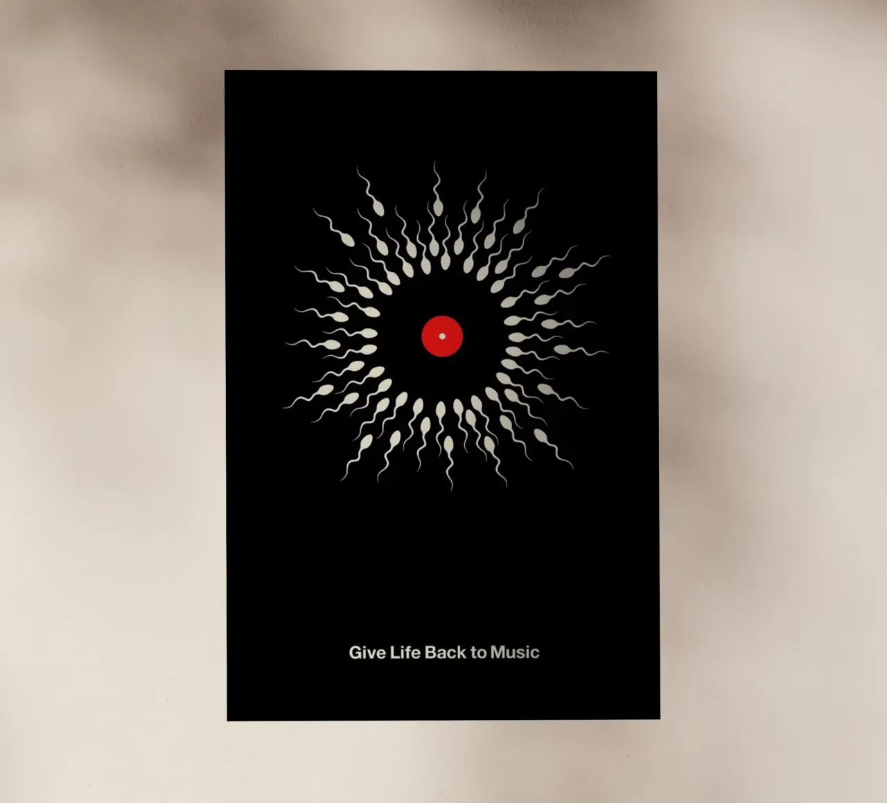 Give Life Back to Music pellicola backlit da Viktor Hertz