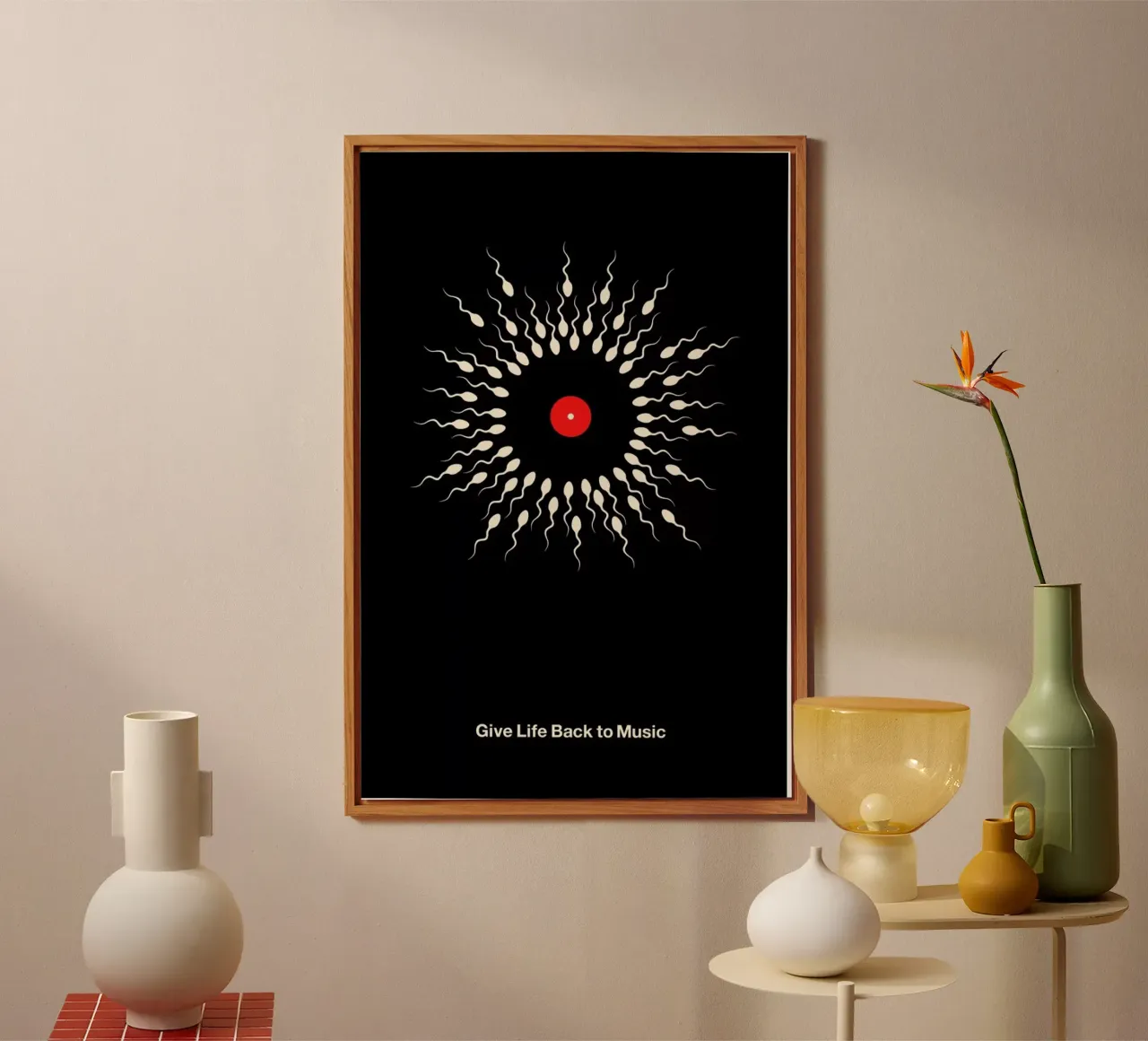 Give Life Back to Music alluminio dibond da Viktor Hertz
