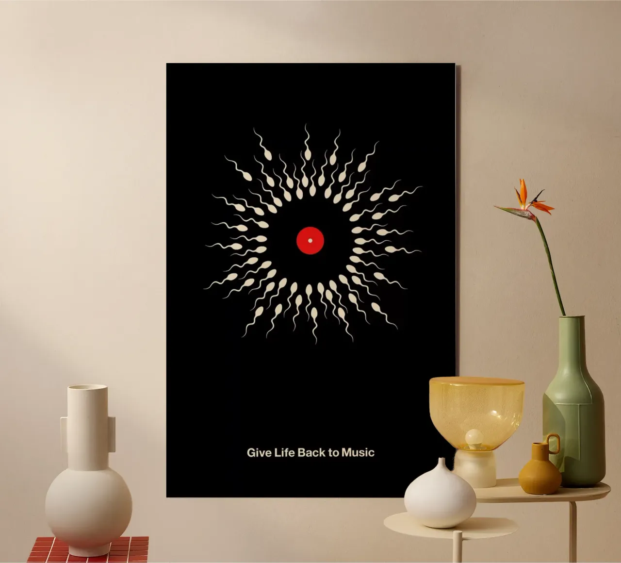 Give Life Back to Music alluminio dibond da Viktor Hertz