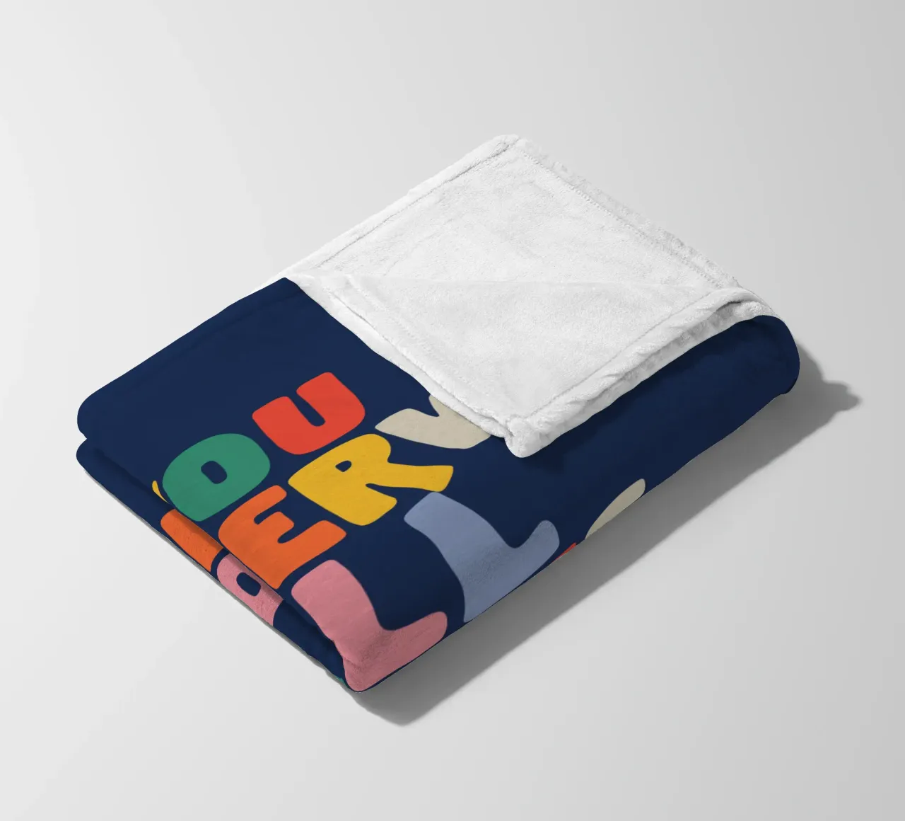 Ti meriti tutte le cose belle Tipografia Good Vibes coperta in pile da THE MOTIVATED TYPE