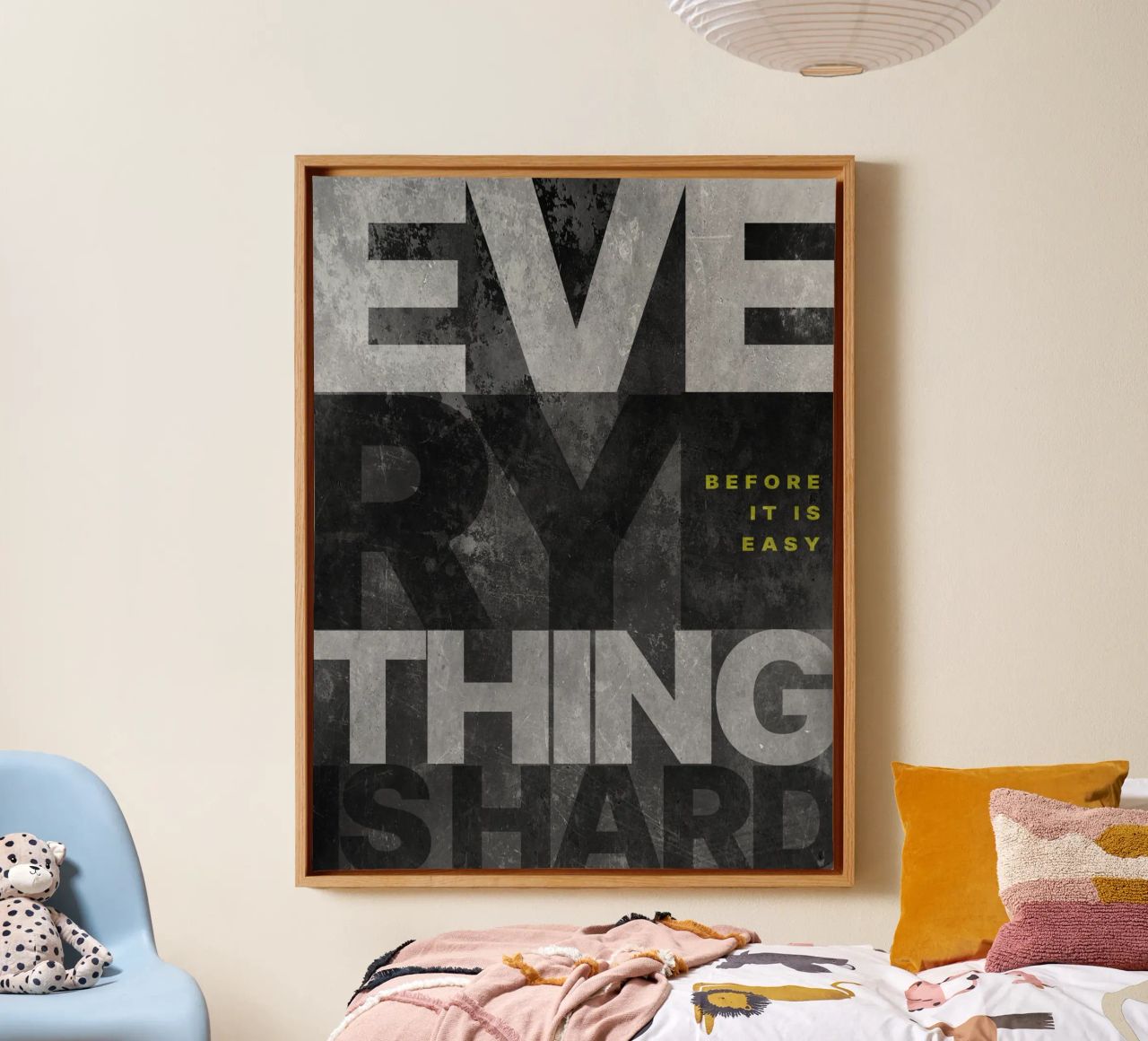 Everything Is Hard Before It Is Easy | Motivational Quote canvas by Inspirify