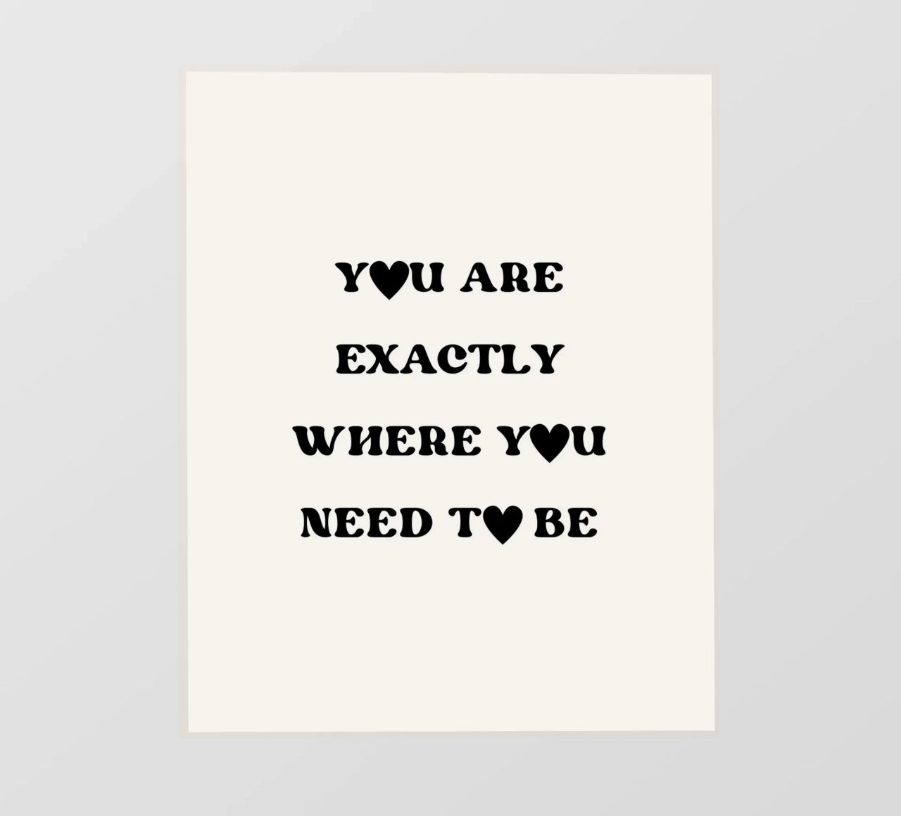 You are exactly where you need to be telo in pvc da designsbysophia