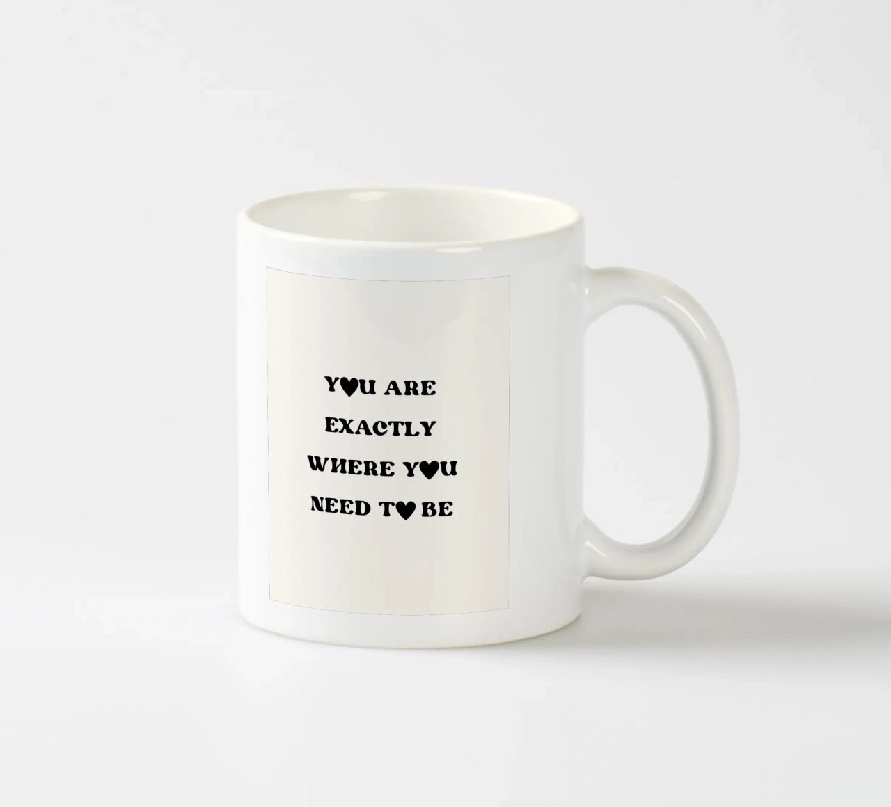 You are exactly where you need to be tazza in ceramica da designsbysophia
