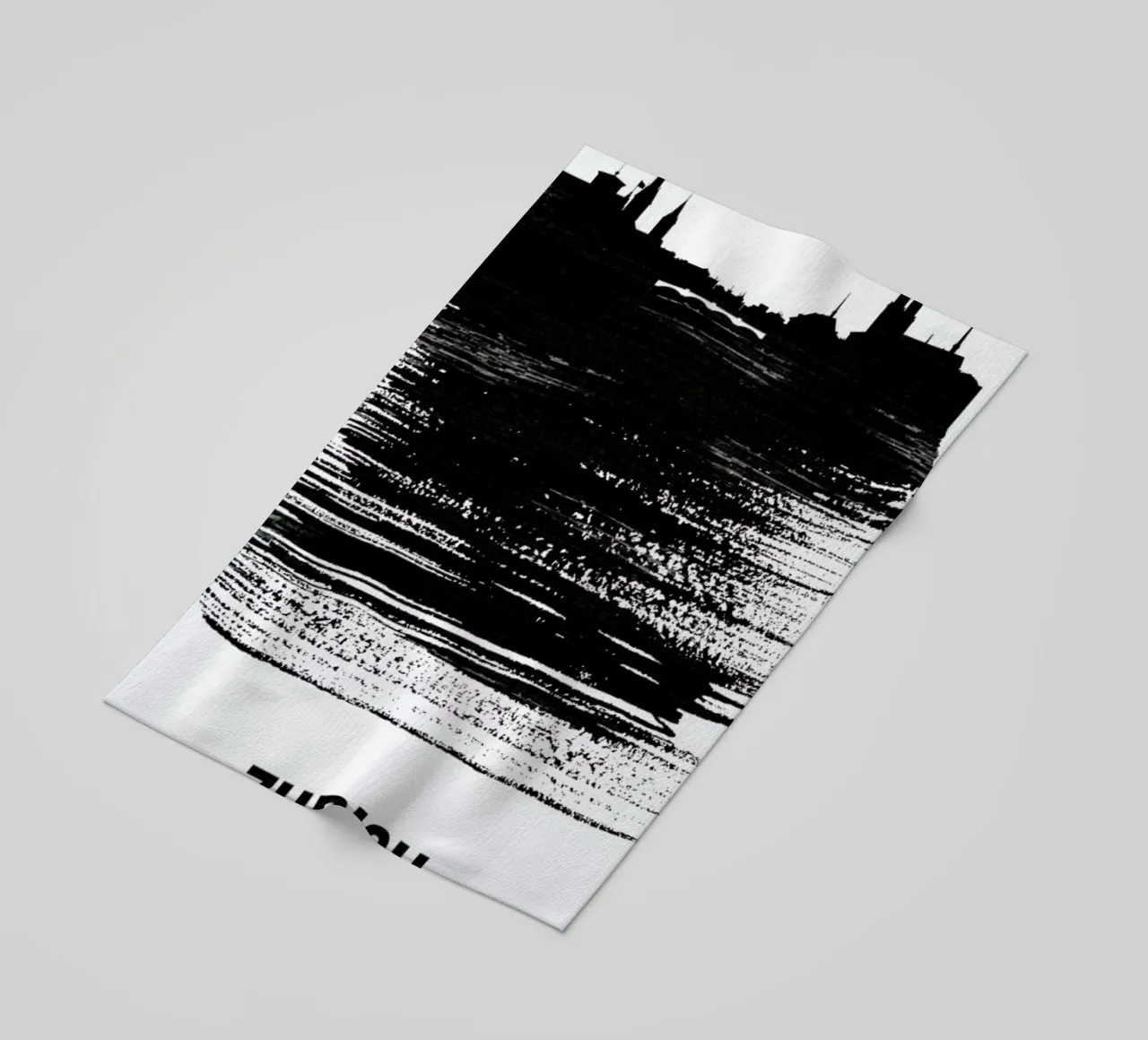 Zurich Skyline Brush Stroke telo mare da Naxart