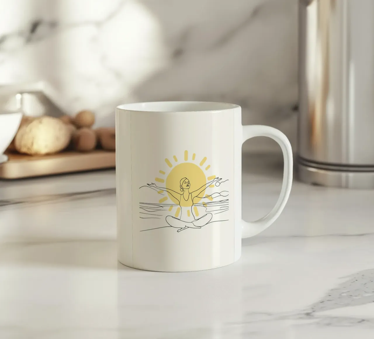 Sonnenfrau ceramic mug by designsbysophia