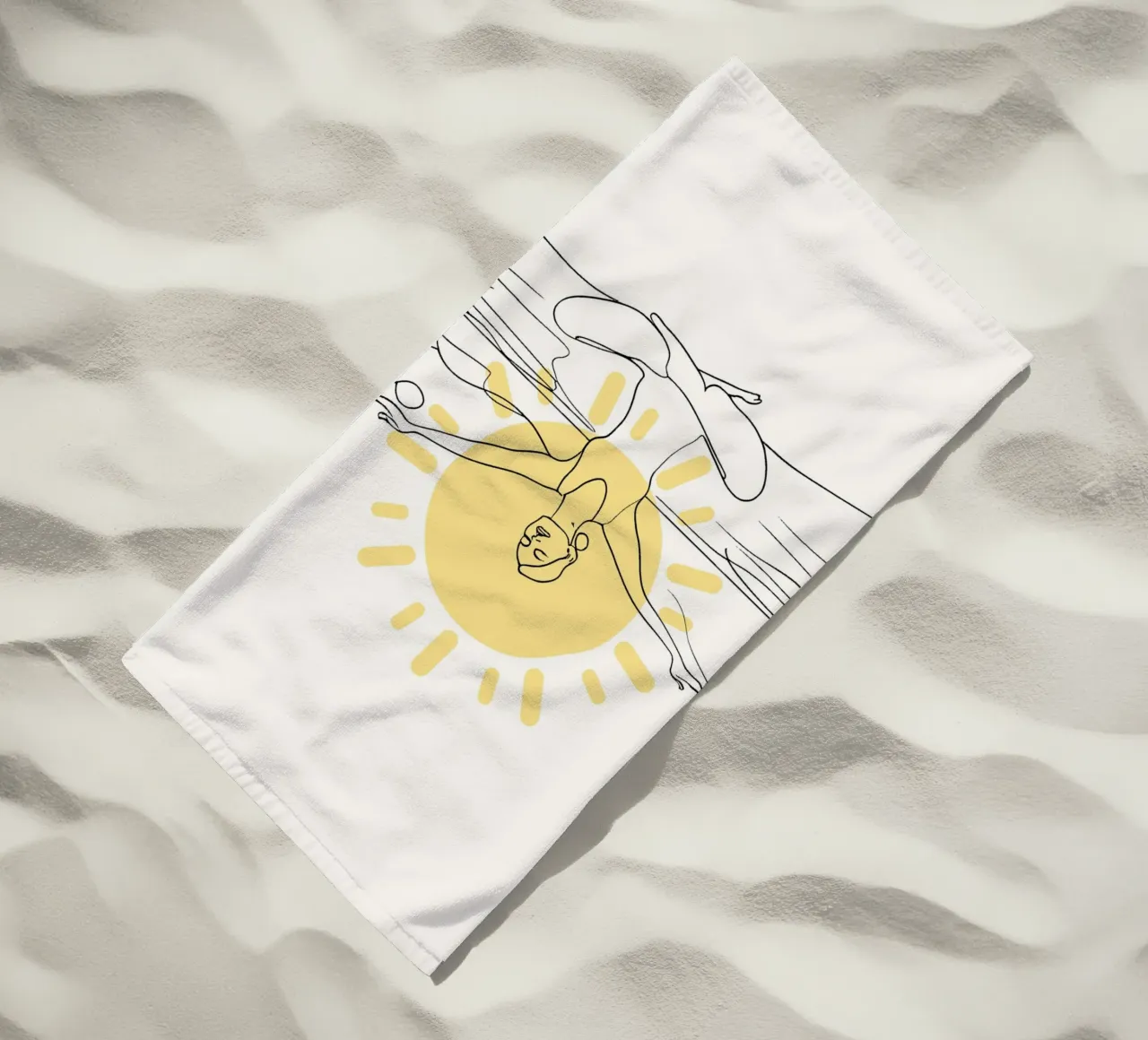 Sonnenfrau beach towel by designsbysophia