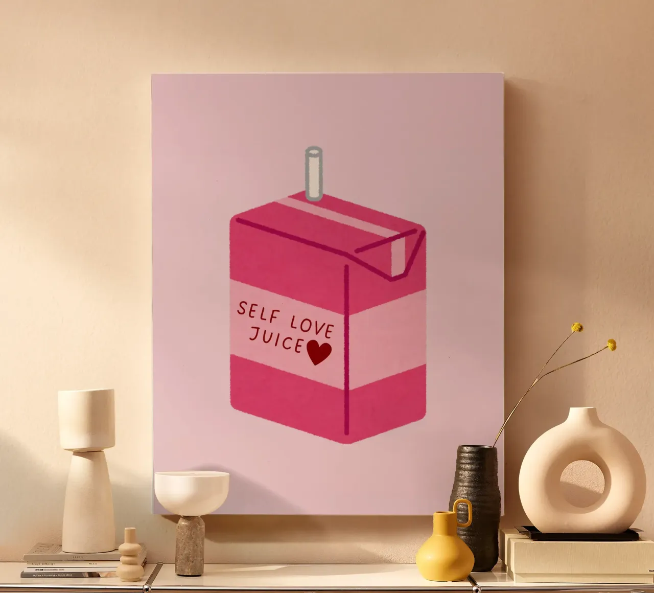 Selflove Juice canvas met Baklijst van designsbysophia