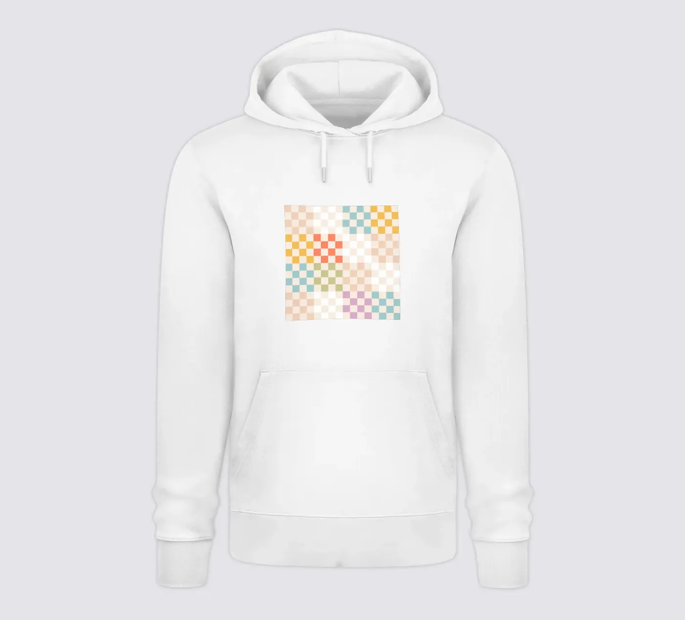 Retro Summer Check Patchwork Pattern sweat à capuche de Dominique Vari Abstract