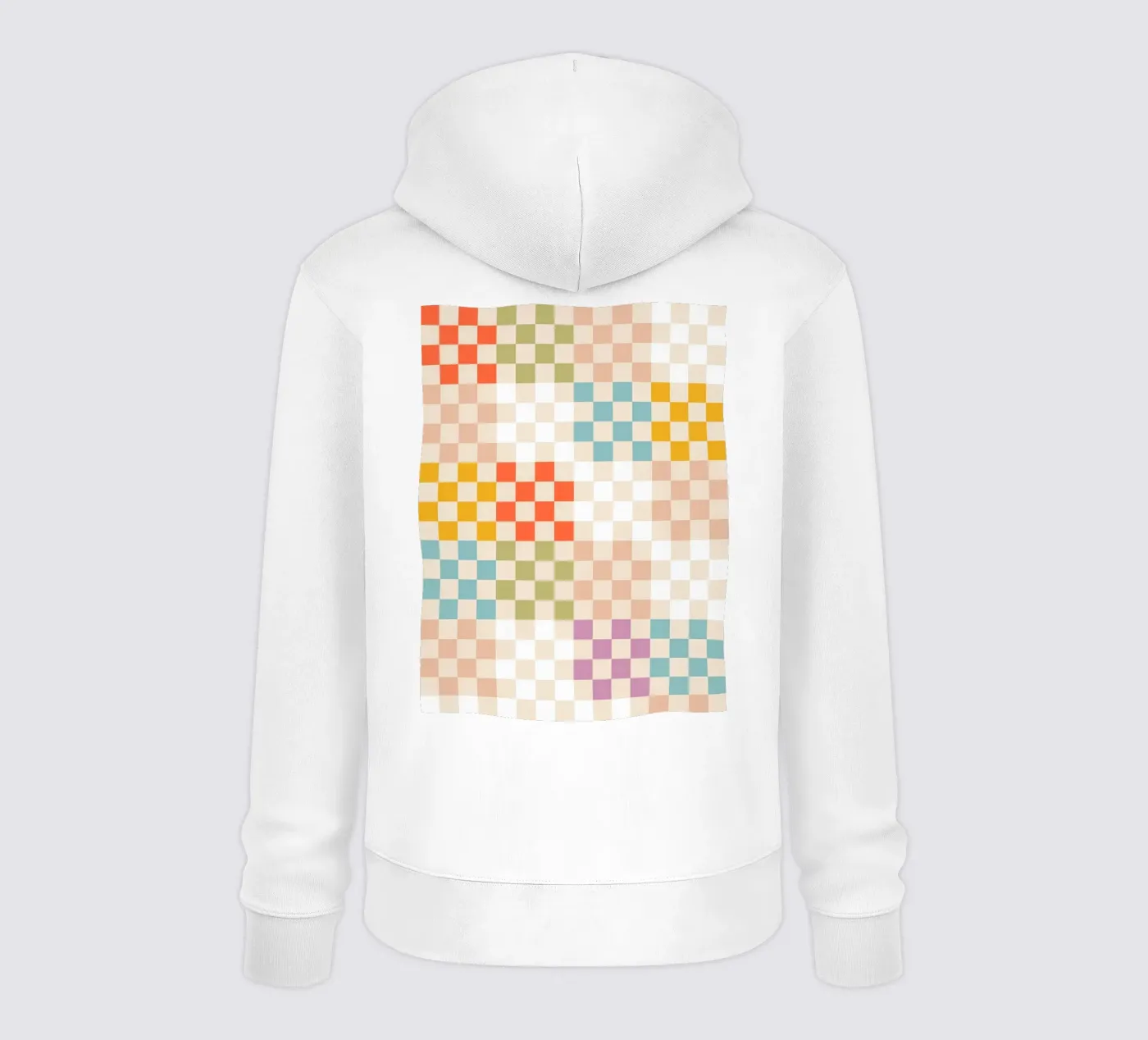 Retro Summer Check Patchwork Pattern sweat à capuche de Dominique Vari Abstract