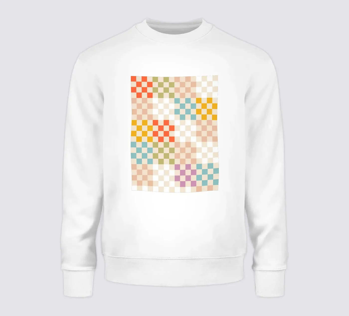 Retro Summer Check Patchwork Pattern felpa da Dominique Vari Abstract