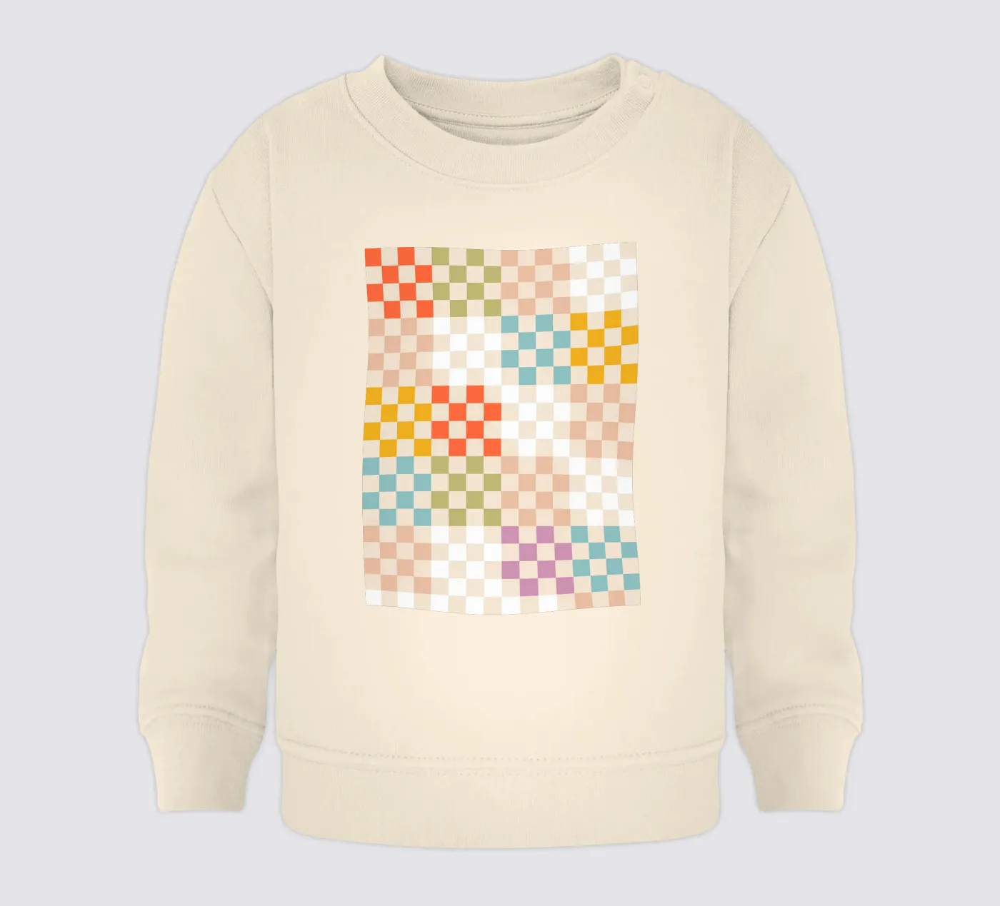 Retro Summer Check Patchwork Pattern sweat pour bébé de Dominique Vari Abstract