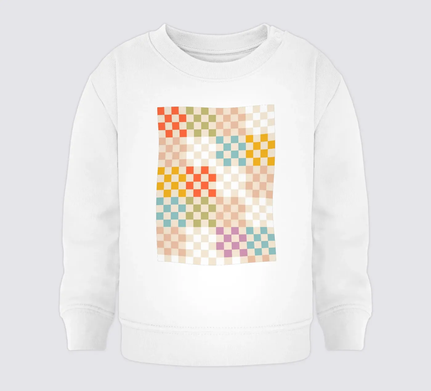 Retro Summer Check Patchwork Pattern sweat pour bébé de Dominique Vari Abstract