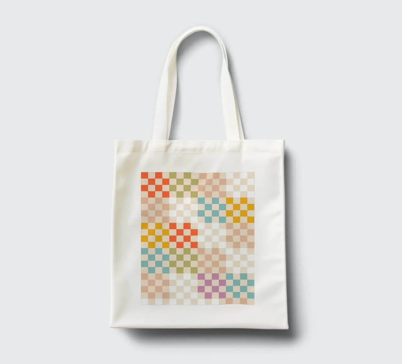 Retro Summer Check Patchwork Pattern tote bag de Dominique Vari Abstract