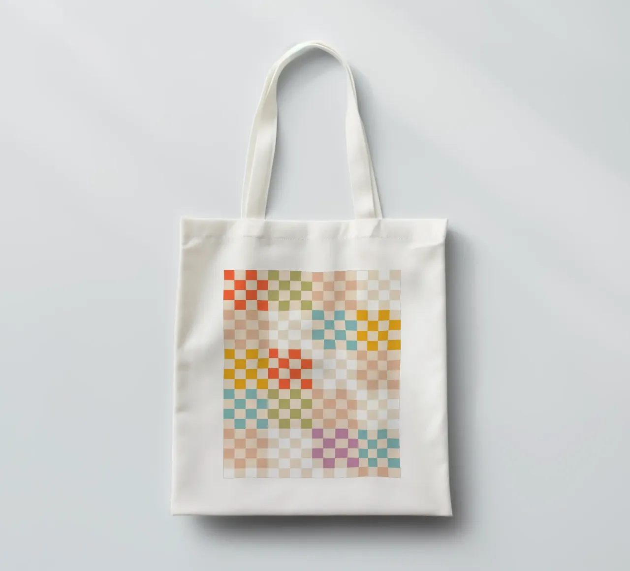 Retro Summer Check Patchwork Pattern tote bag de Dominique Vari Abstract