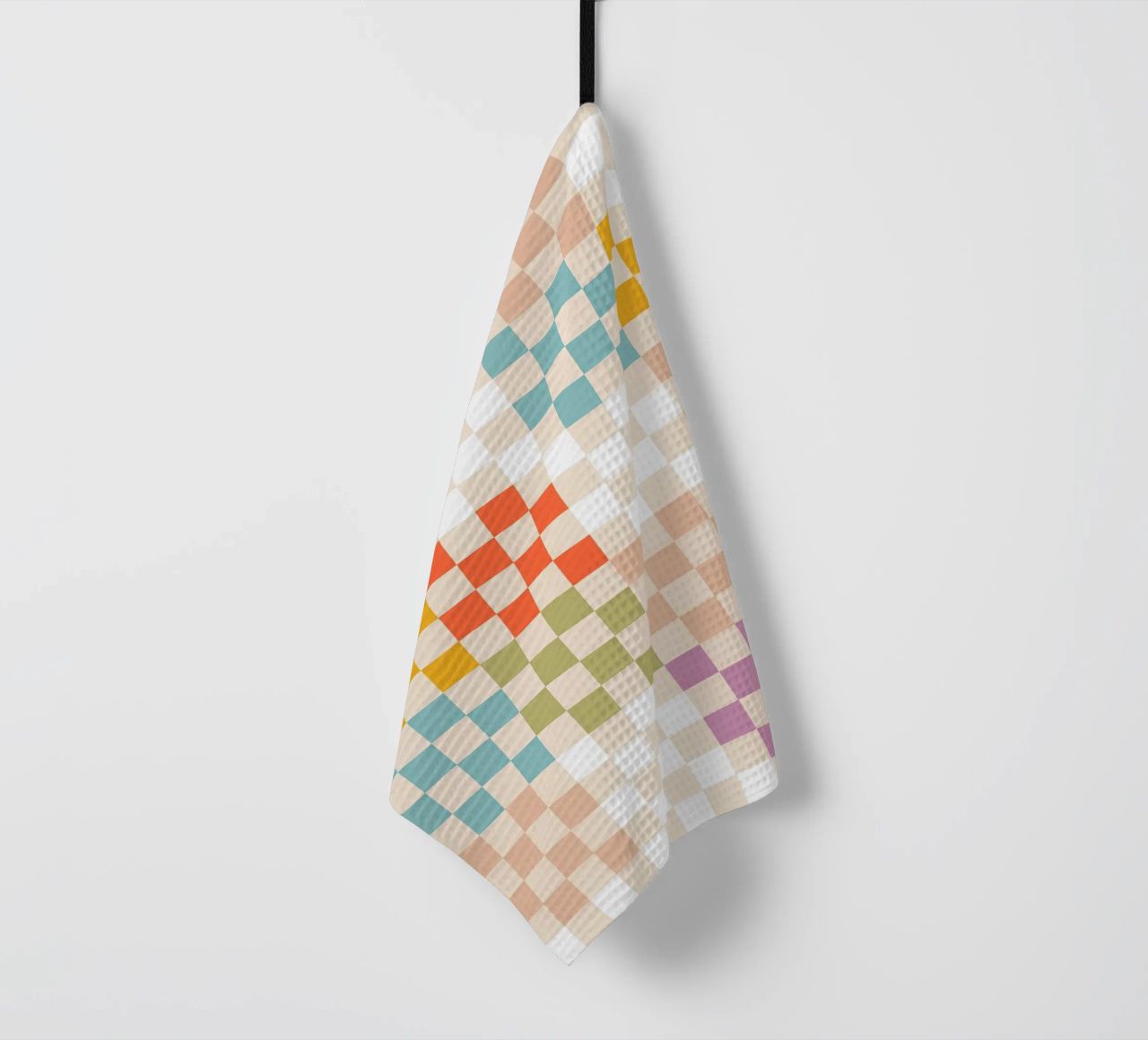 Retro Summer Check Patchwork Pattern torchon de Dominique Vari Abstract