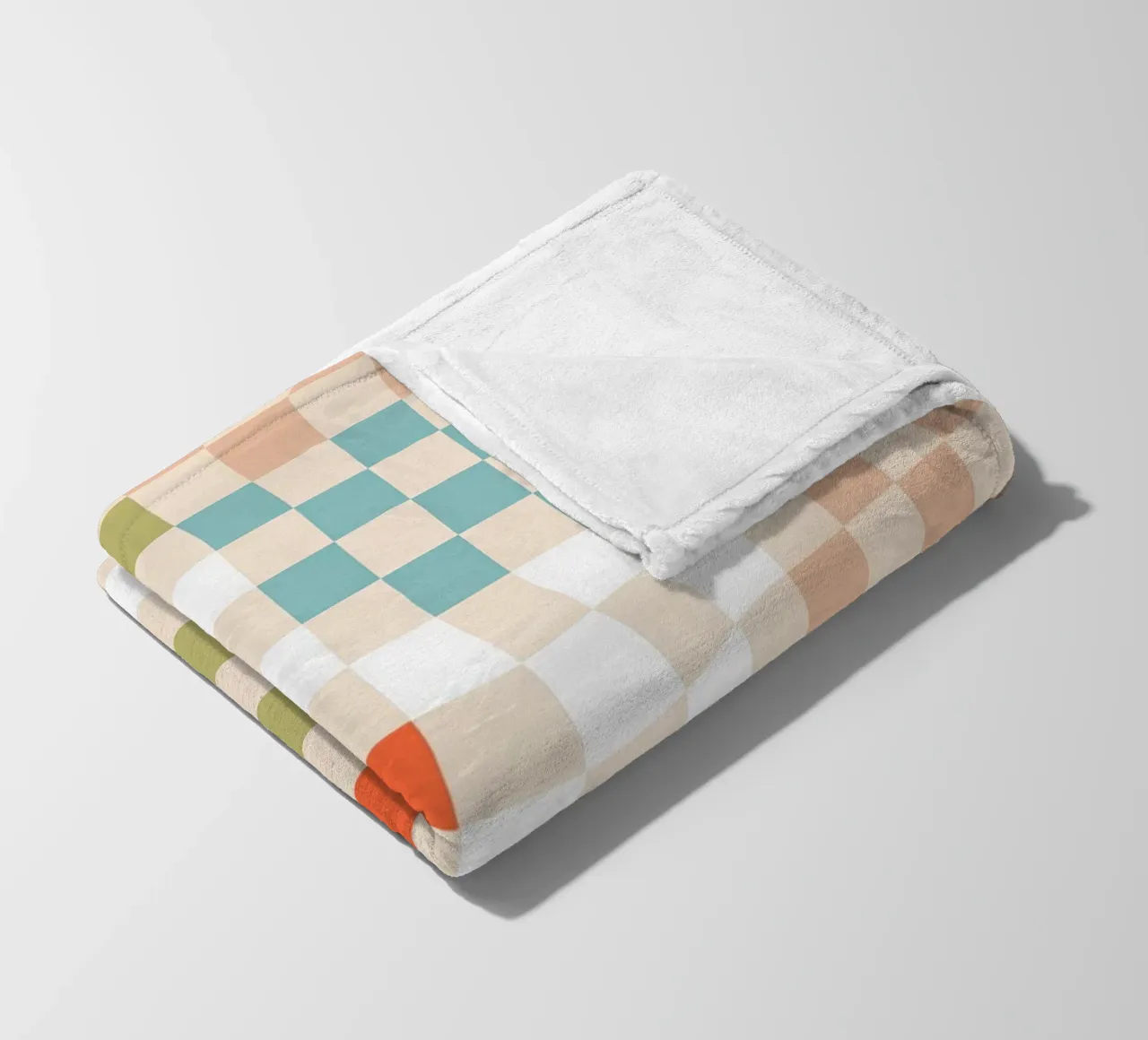Retro Summer Check Patchwork Pattern plaid polaire de Dominique Vari Abstract
