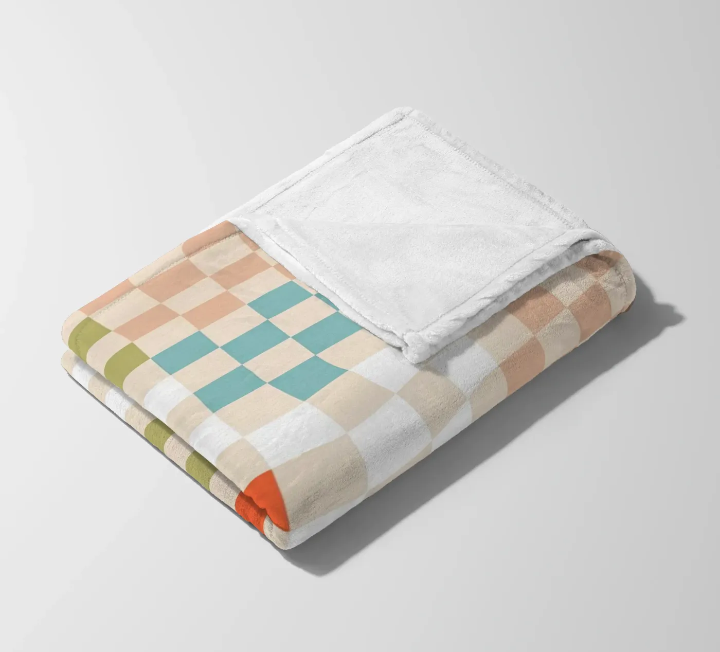 Retro Summer Check Patchwork Pattern plaid polaire de Dominique Vari Abstract