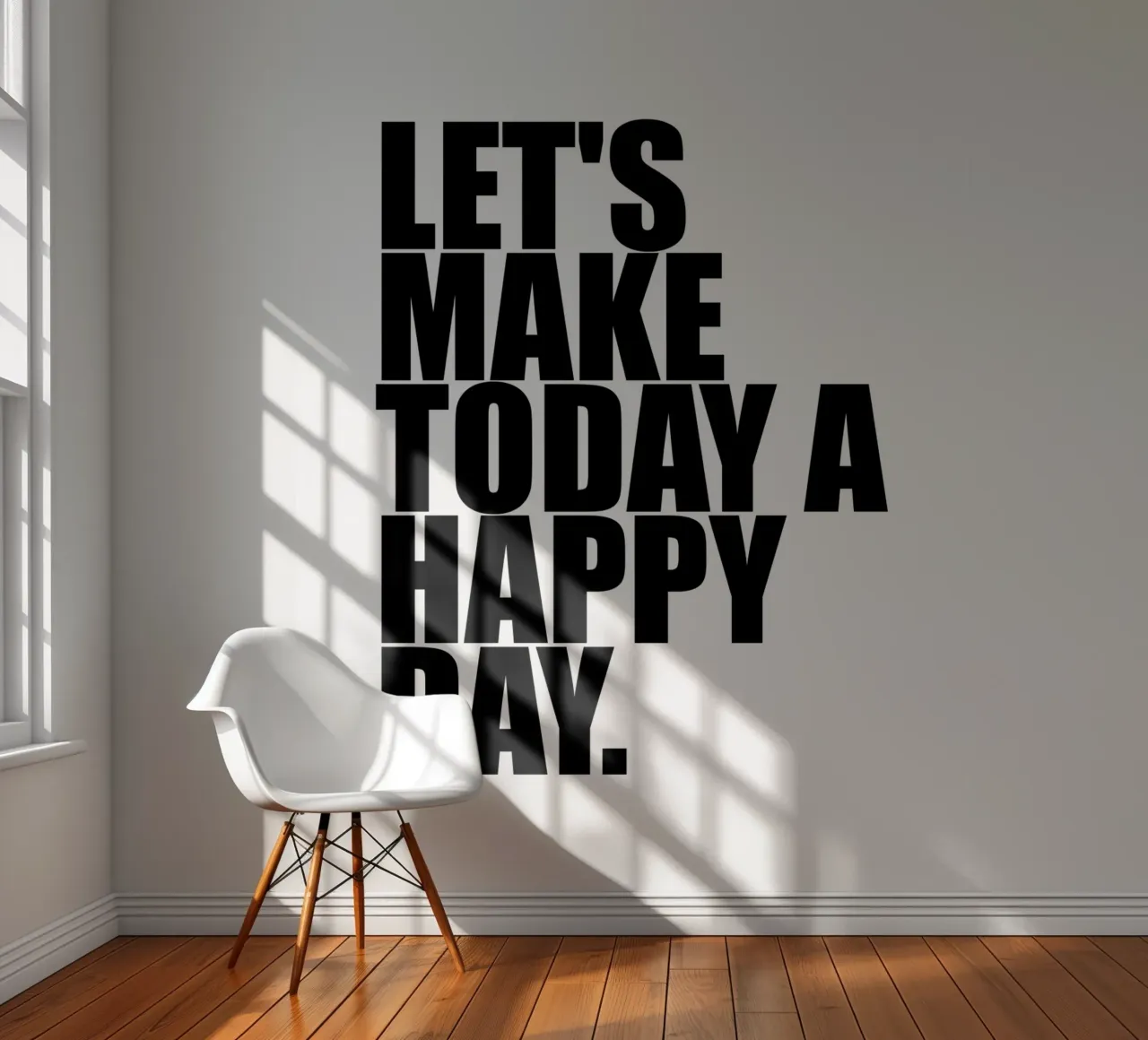 Laten we van vandaag een gelukkige dag maken fotobehang van Inspirify