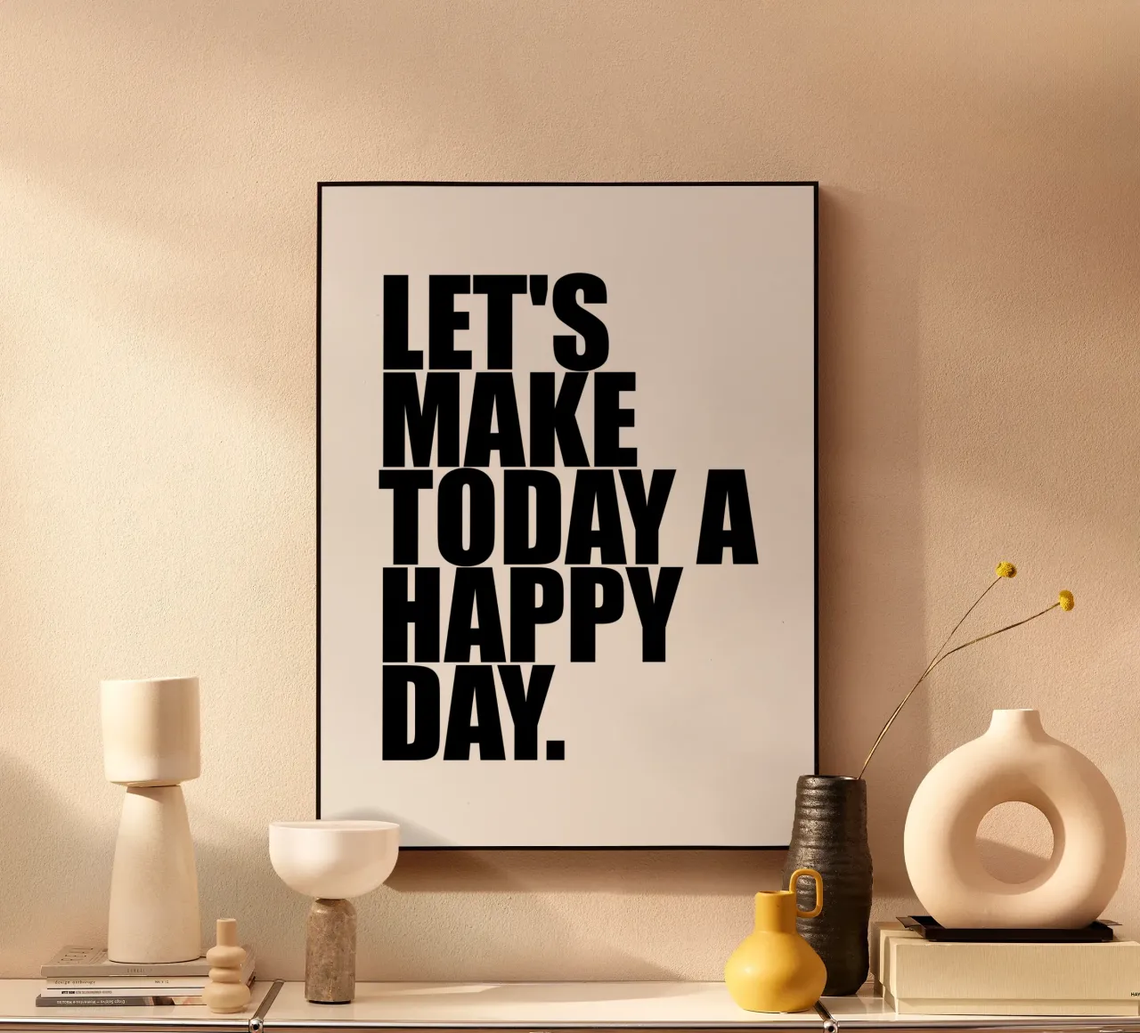 Laten we van vandaag een gelukkige dag maken acryl van Inspirify