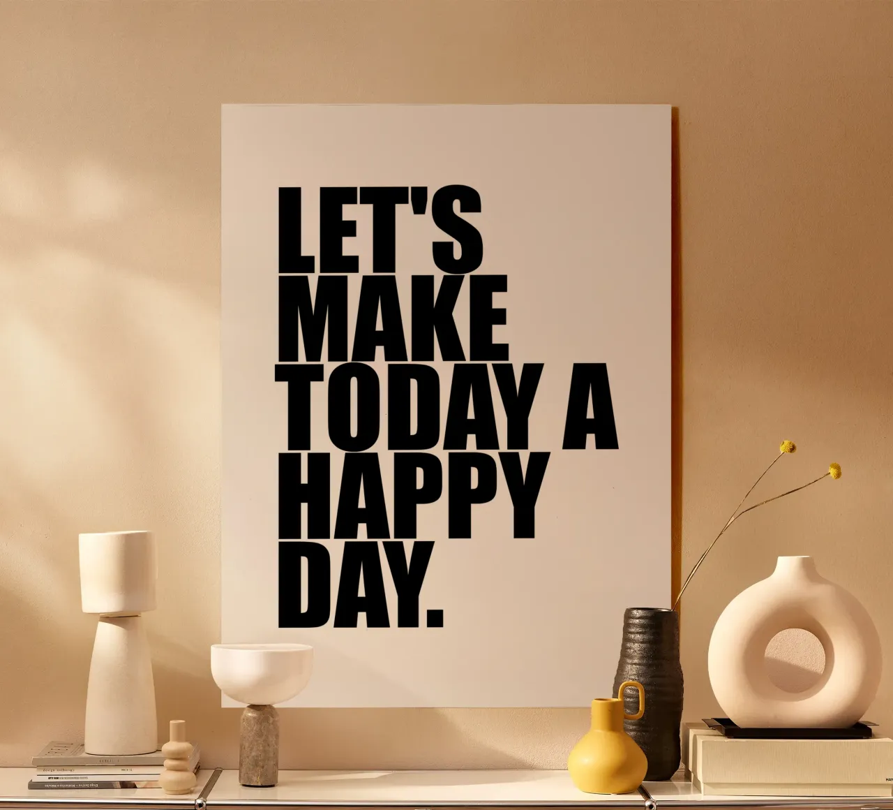 Laten we van vandaag een gelukkige dag maken acryl van Inspirify