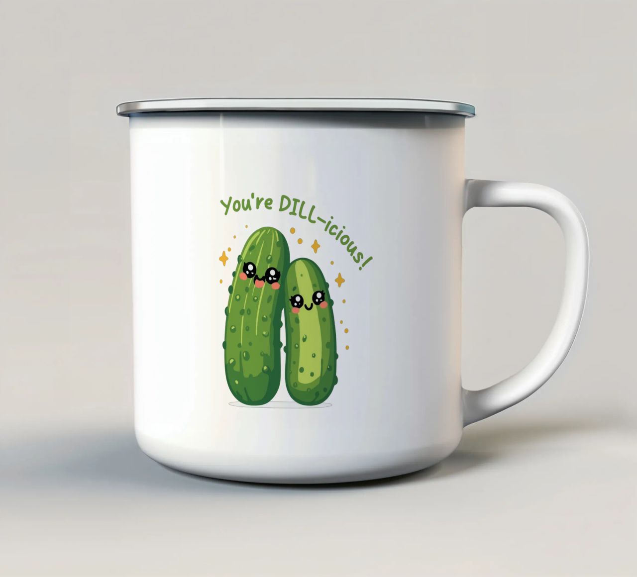 You're DILL-icious tazza in smalto da edsonramosart