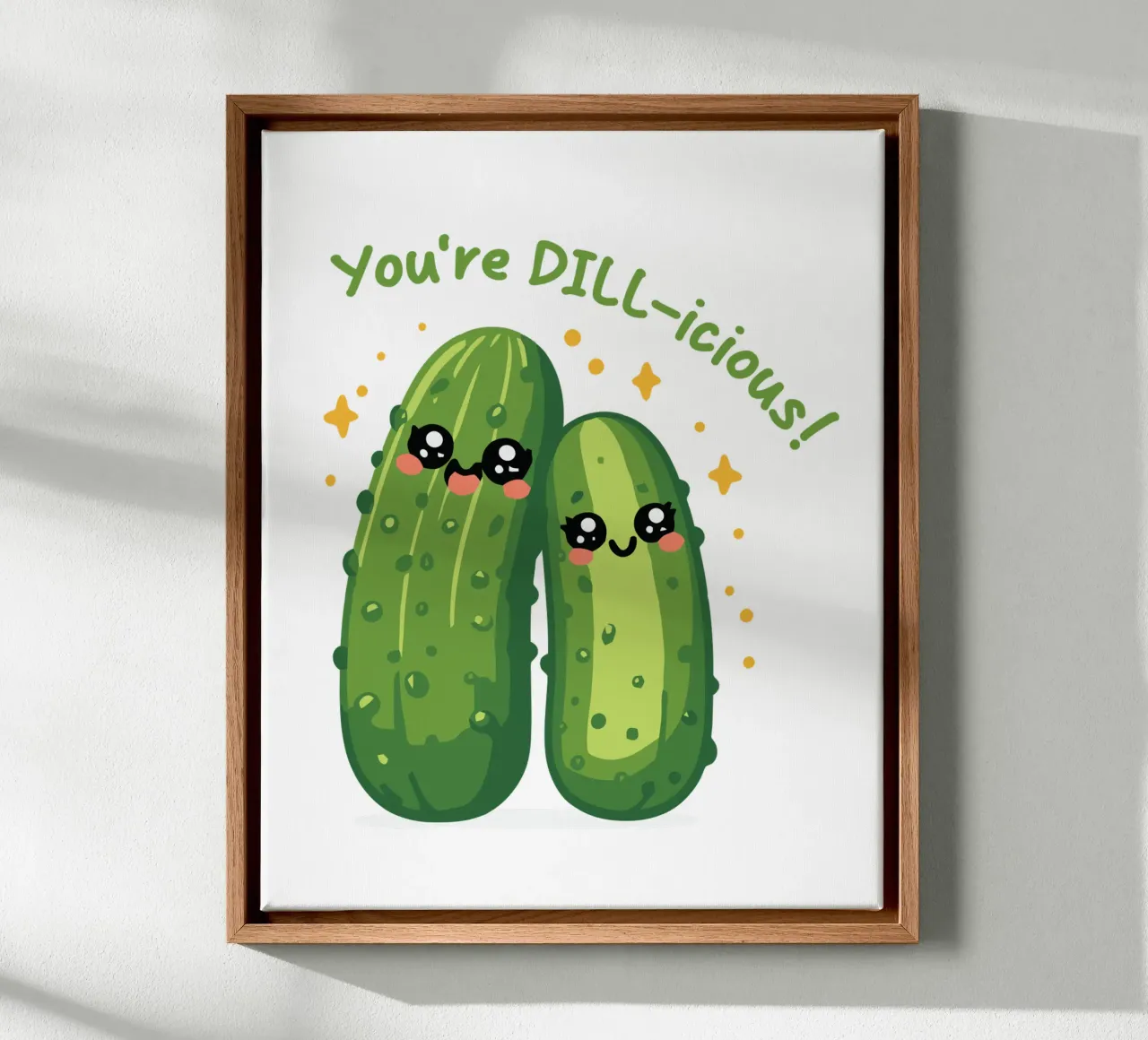 You're DILL-icious tela con Cornice a cassetta da edsonramosart