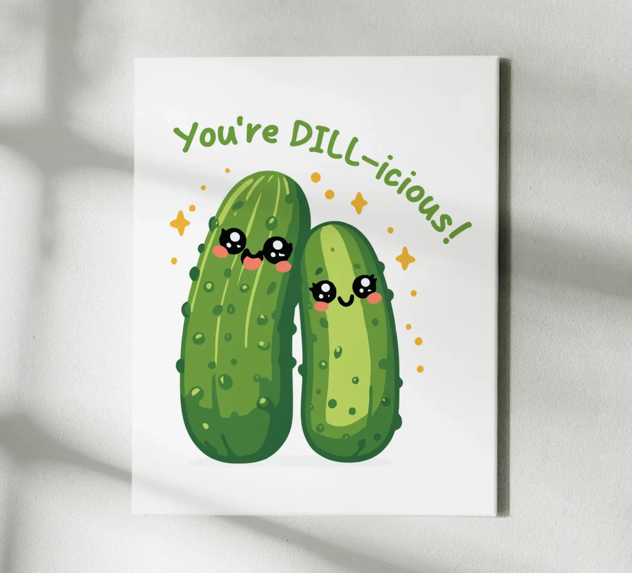You're DILL-icious tela con Cornice a cassetta da edsonramosart