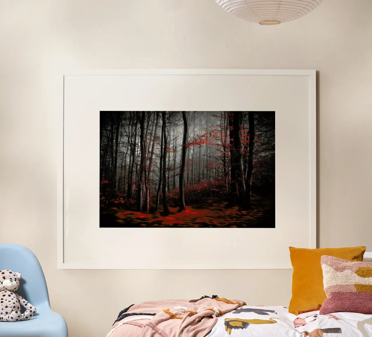 Bloody River - Samanta Krivec poster con telaio in alluminio da Pictufy