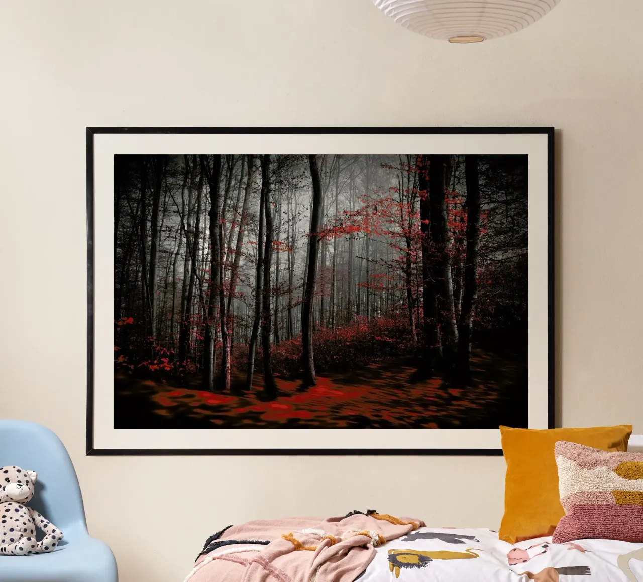 Bloody River - Samanta Krivec poster con telaio in alluminio da Pictufy