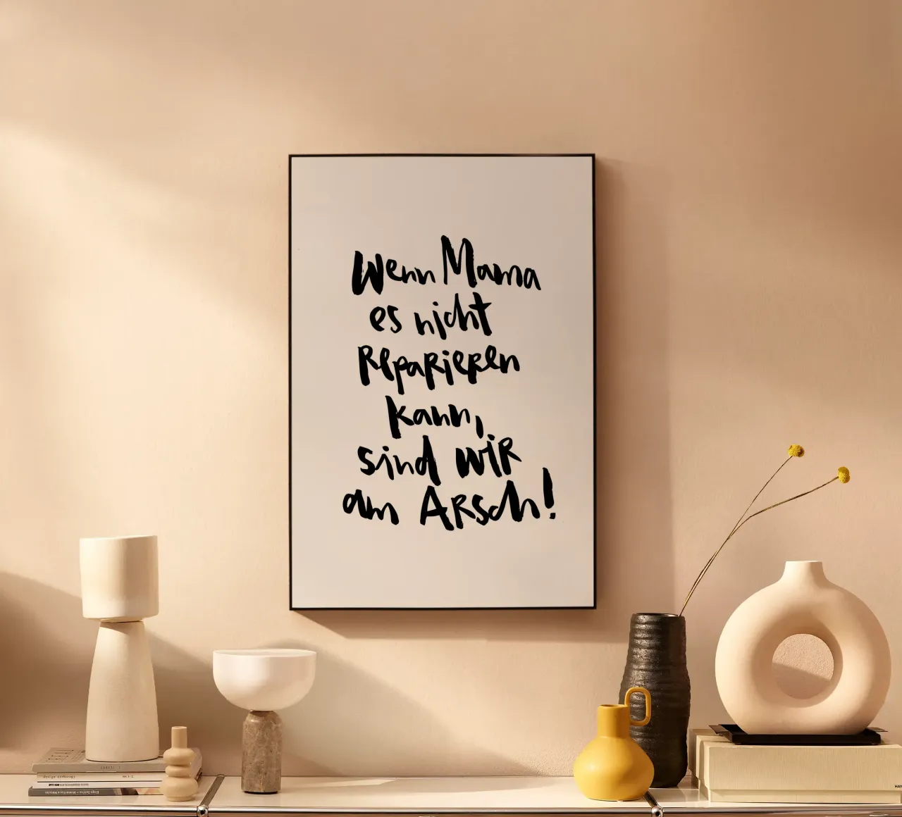 Mama reparieren acrylic glass by Brushmeetspaper