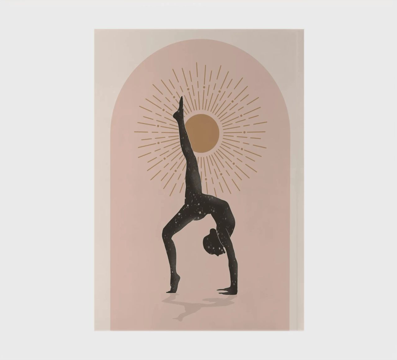 Minimal Abstract Art-Yoga 15 notebook by ThingDesign