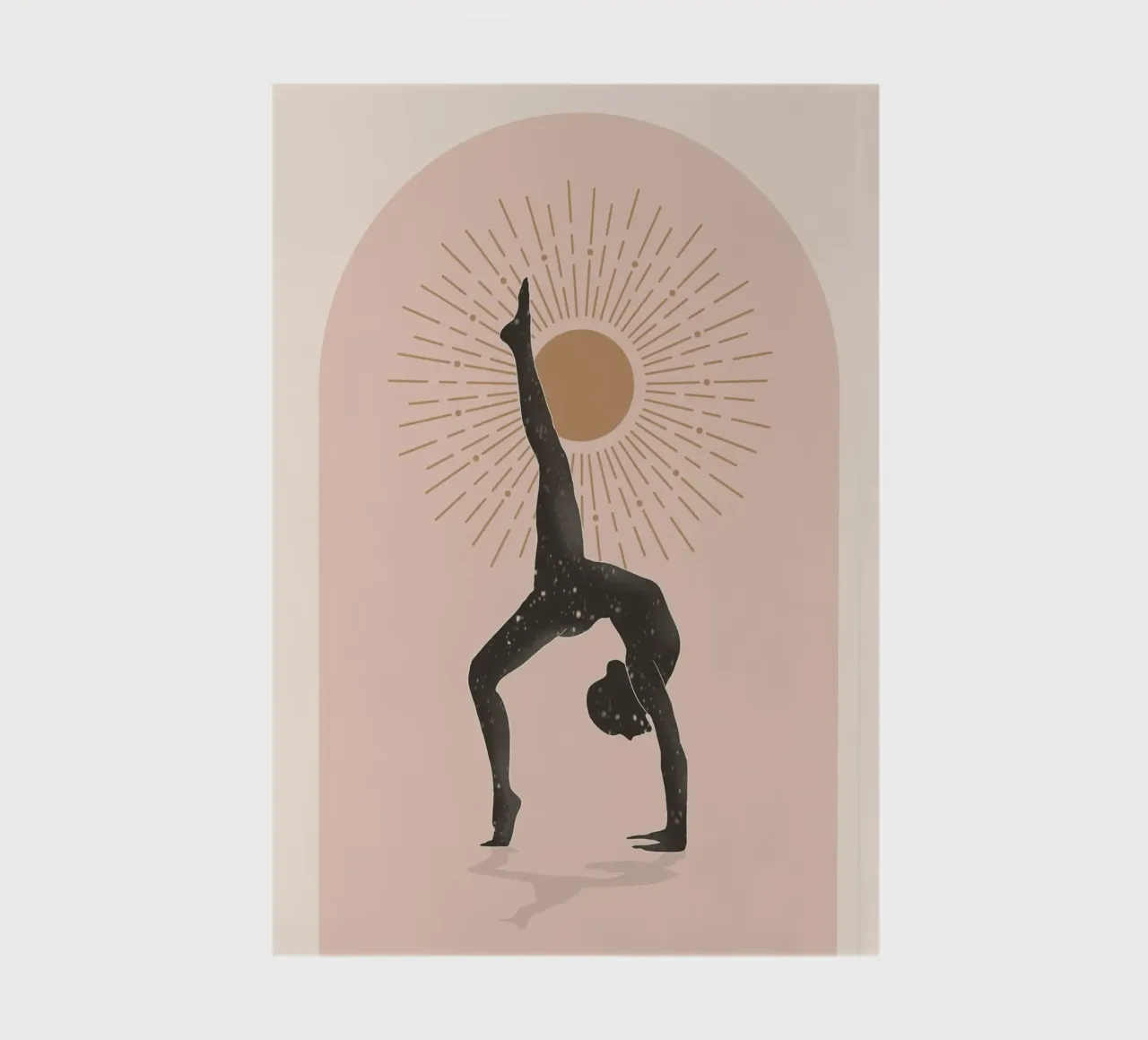 Art abstrait minimal-Yoga 15 carnet de notes de ThingDesign