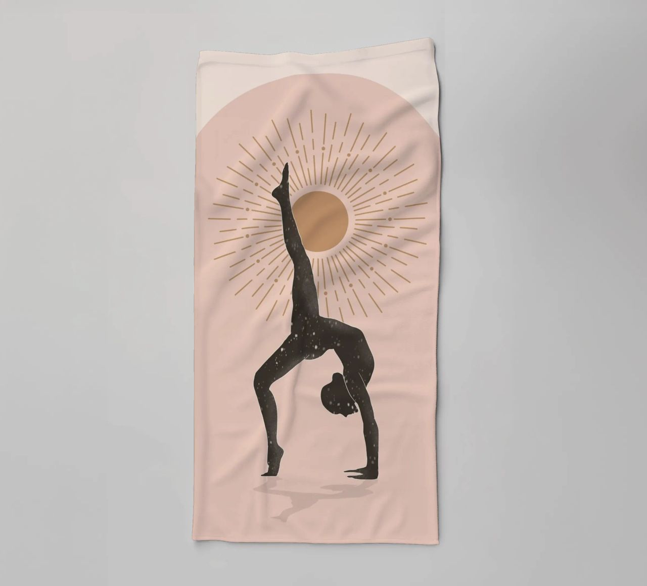 Minimal Abstract Art-Yoga 15 towel by ThingDesign